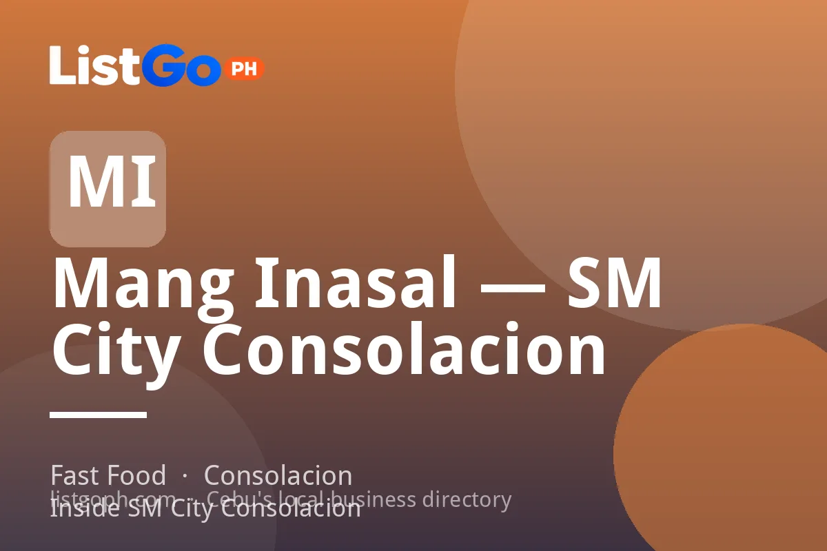 Mang Inasal — SM City Consolacion
