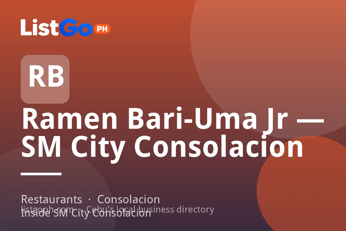 Ramen Bari-Uma Jr — SM City Consolacion