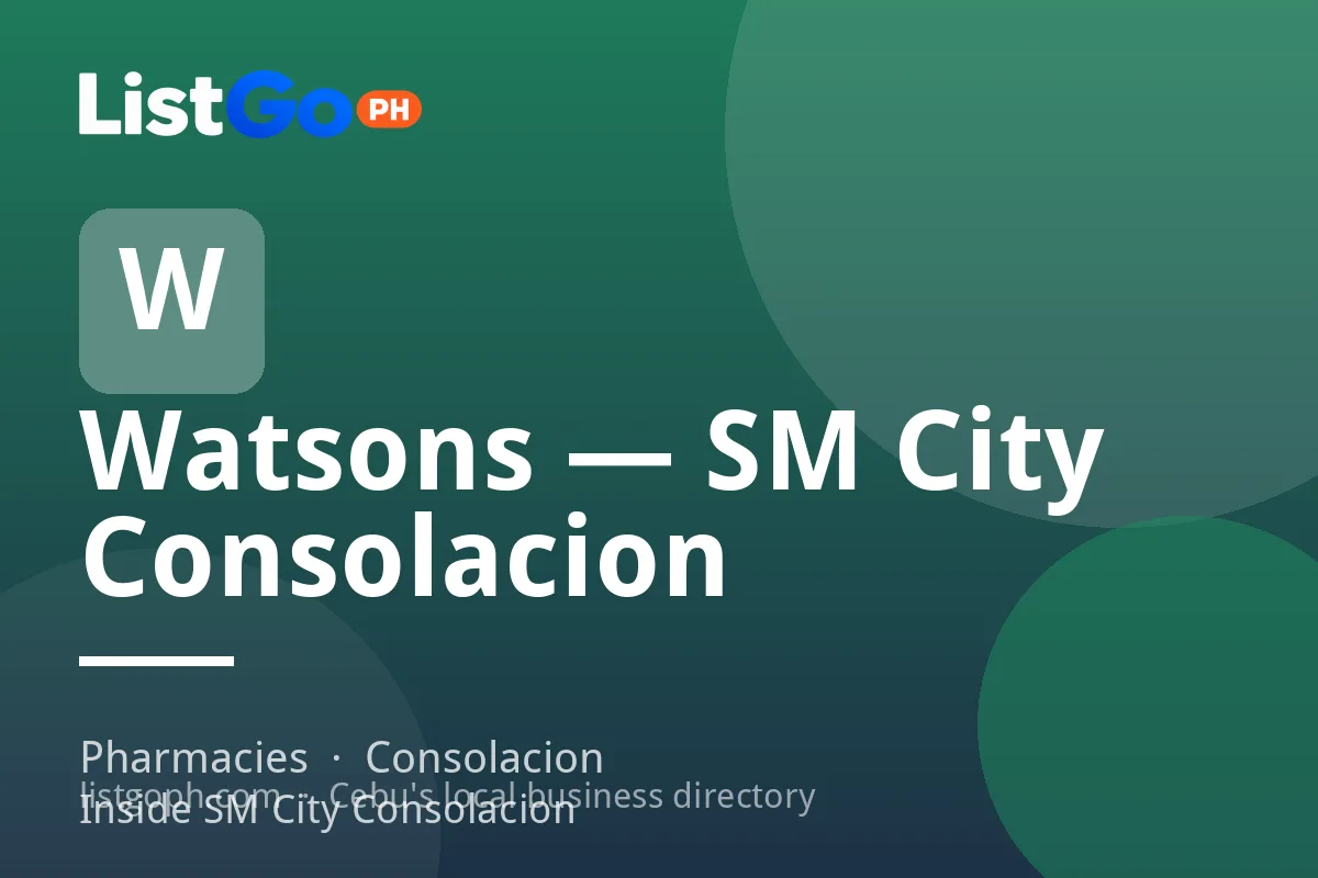 Watsons — SM City Consolacion