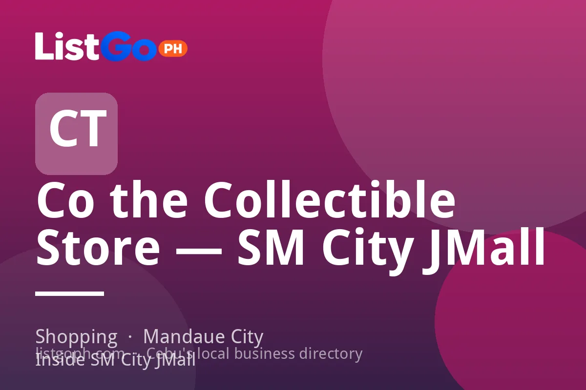 Co the Collectible Store — SM City JMall