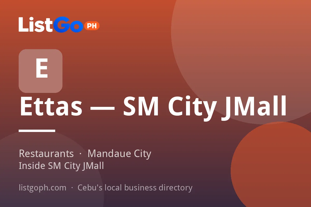 Ettas — SM City JMall