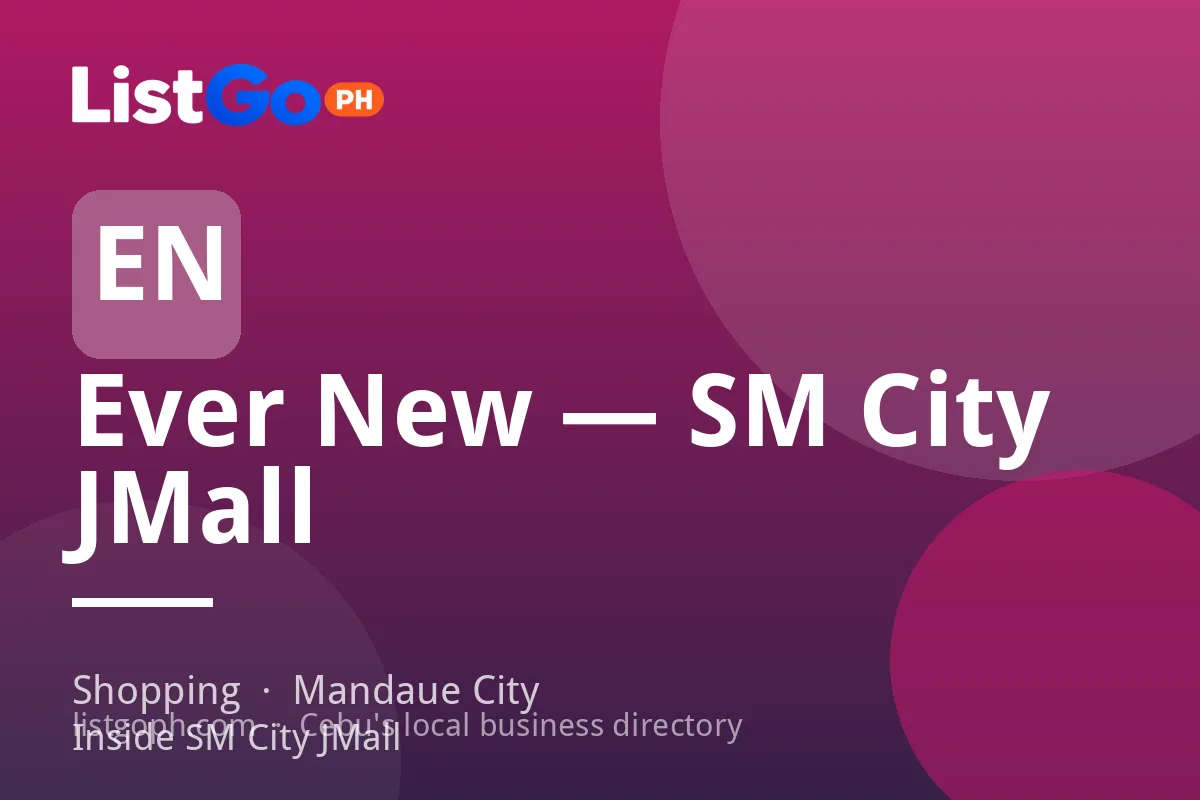 Ever New — SM City JMall