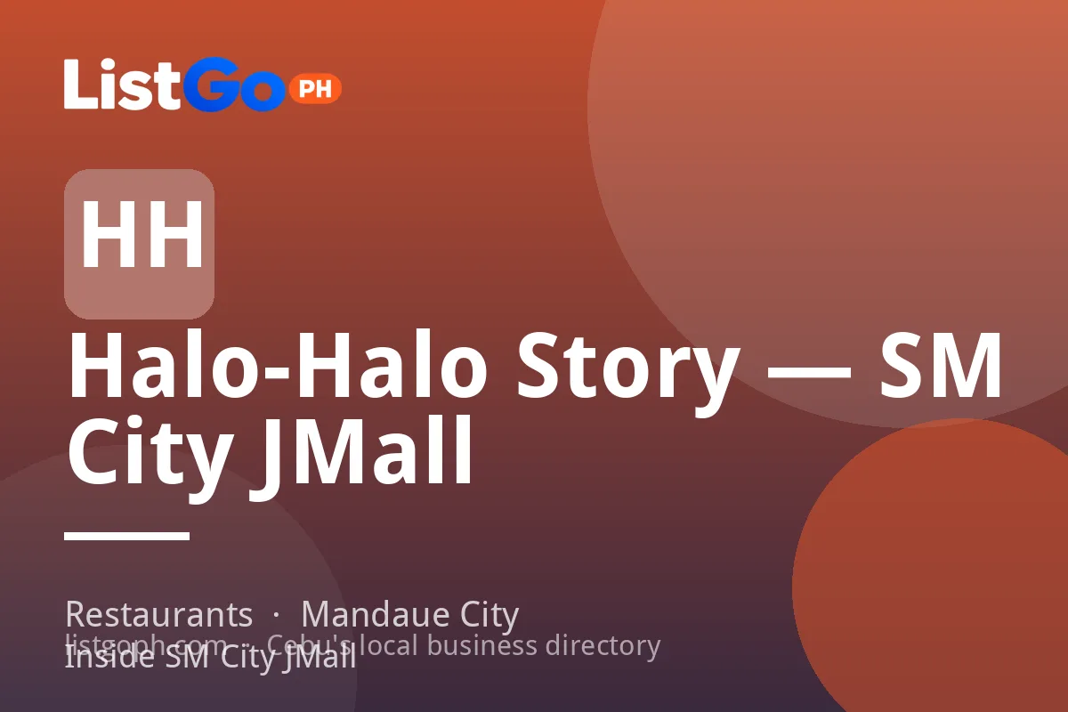 Halo-Halo Story — SM City JMall