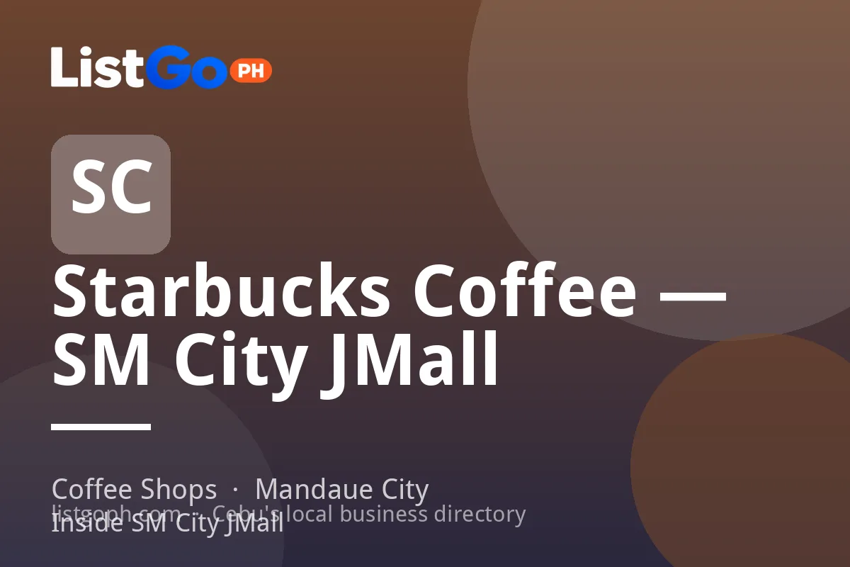 Starbucks Coffee — SM City JMall