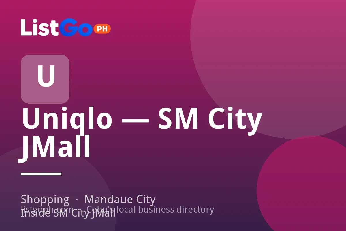 Uniqlo — SM City JMall