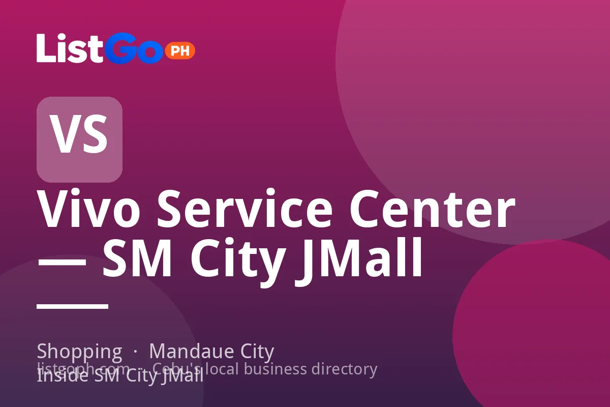 Vivo Service Center — SM City JMall
