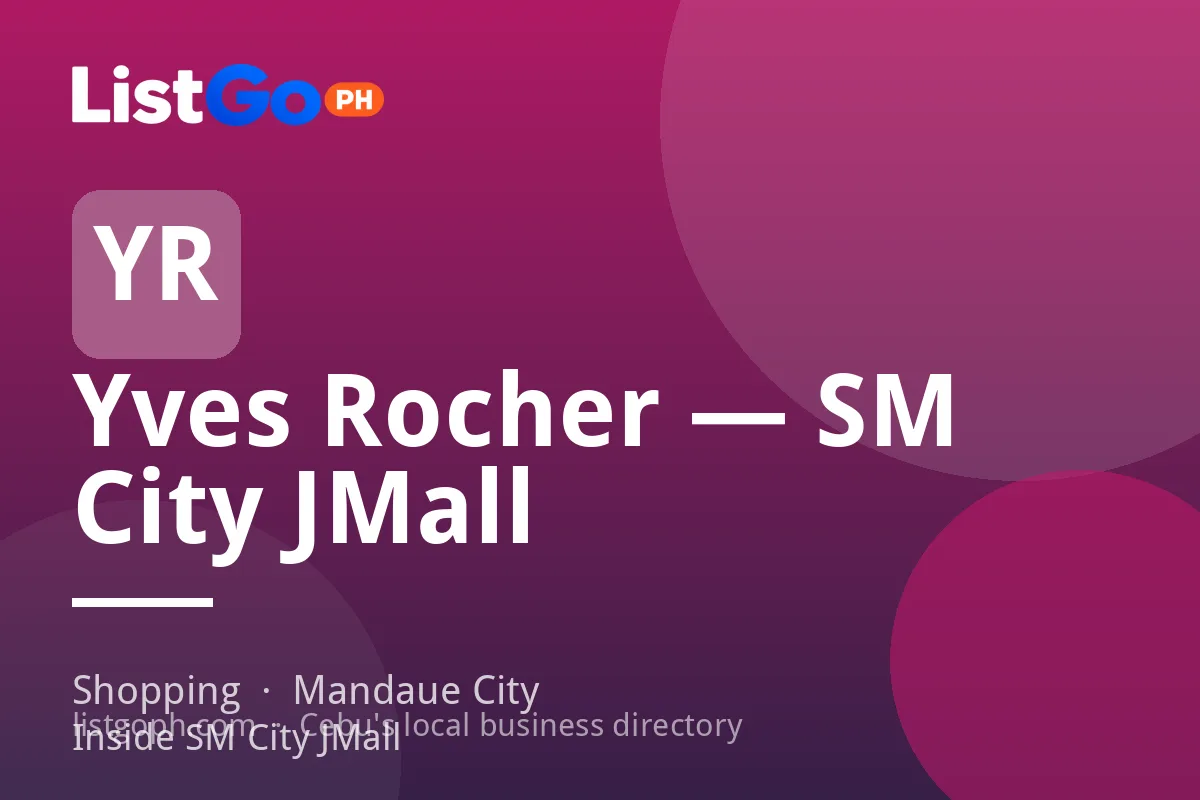 Yves Rocher — SM City JMall