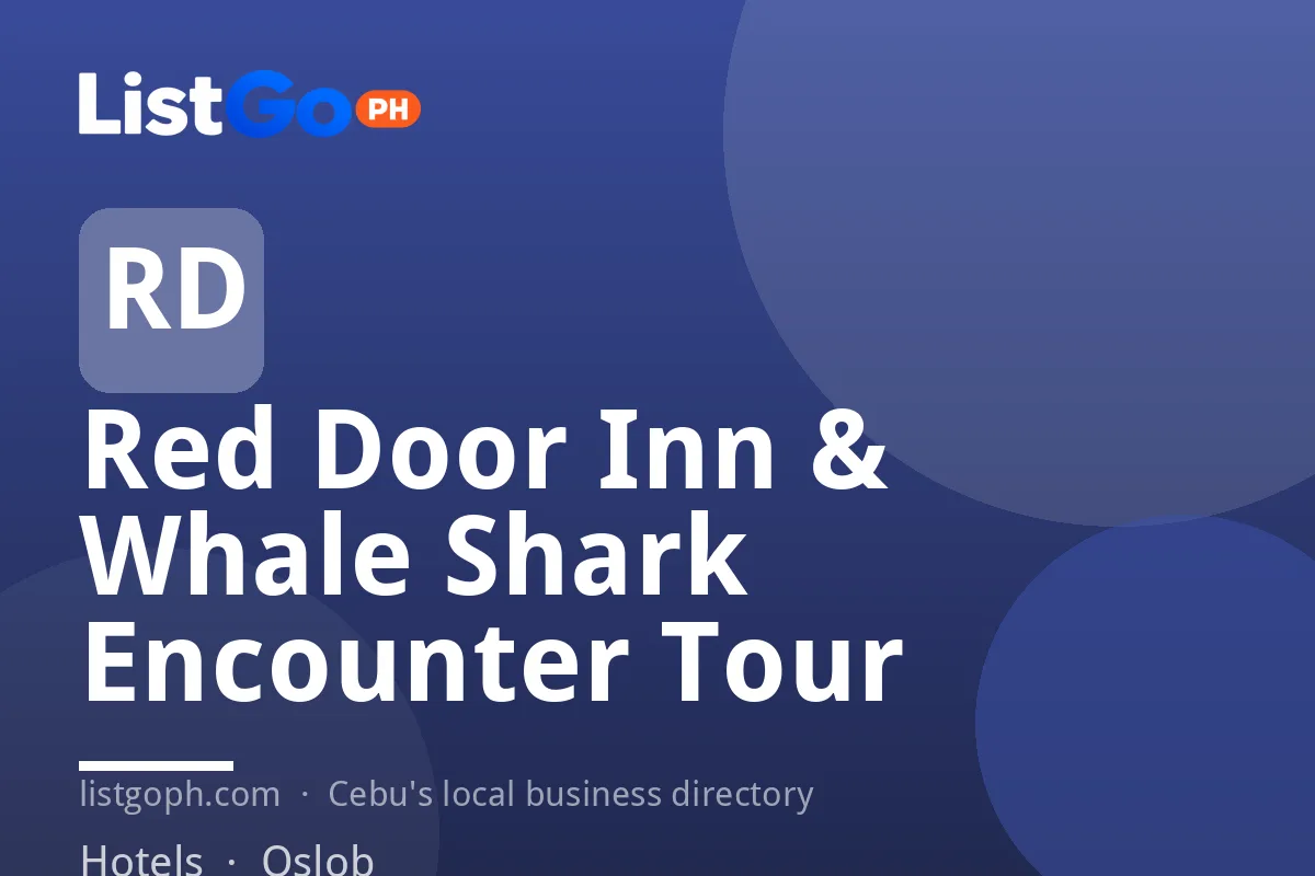 Red Door Inn & Whale Shark Encounter Tour