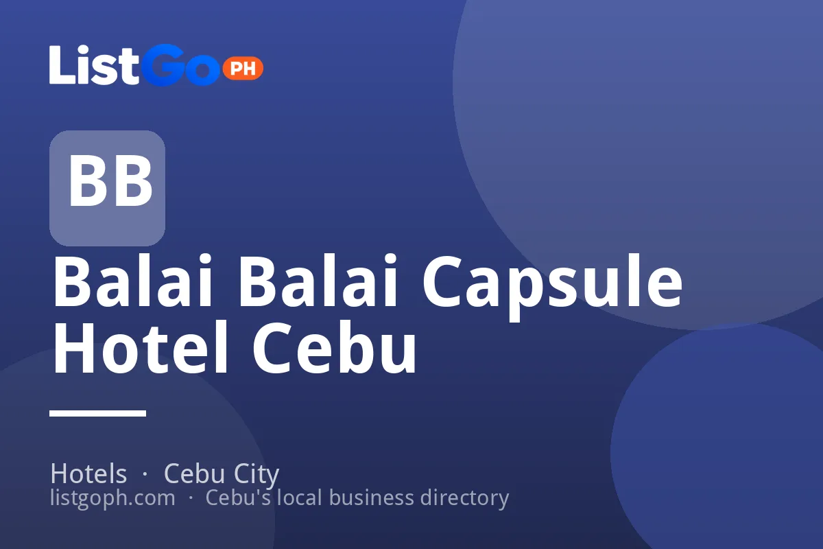 Balai Balai Capsule Hotel Cebu