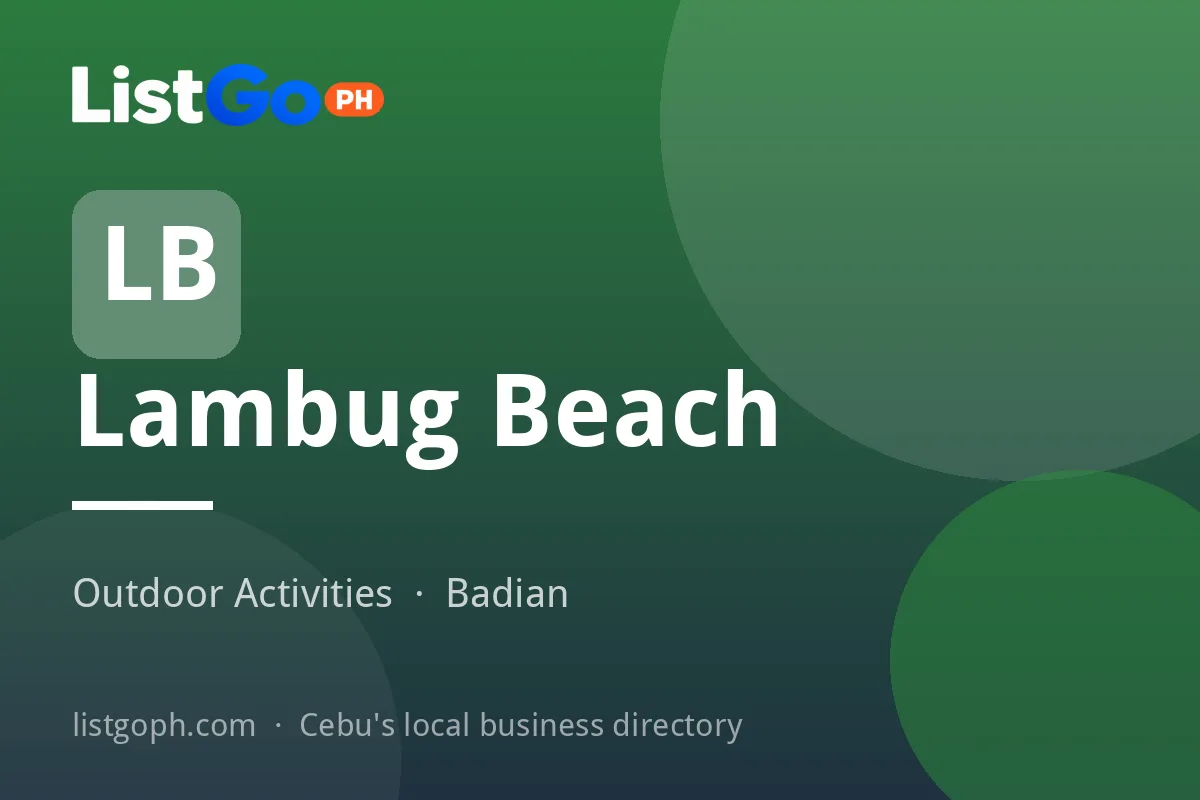 Lambug Beach