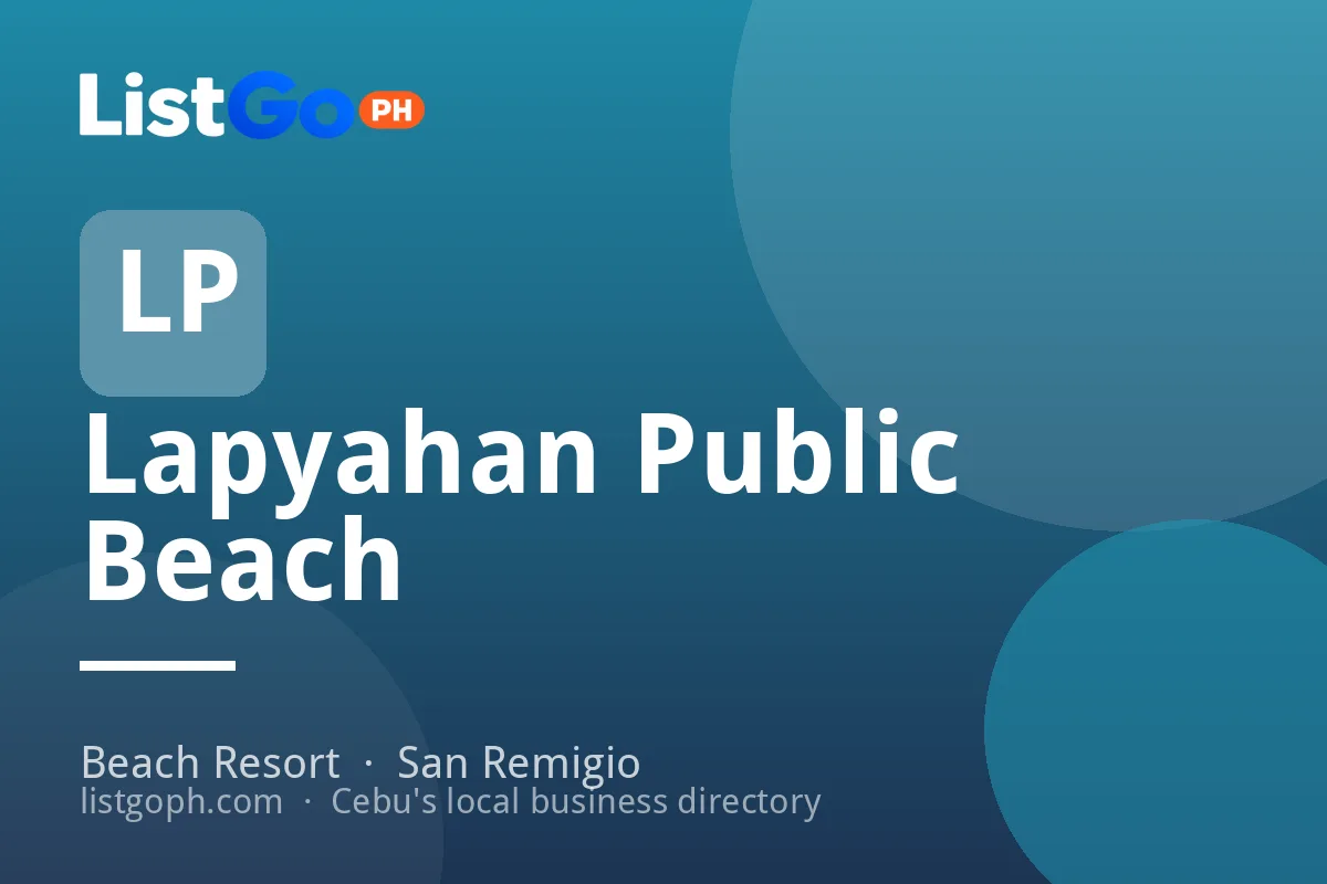 Lapyahan Public Beach