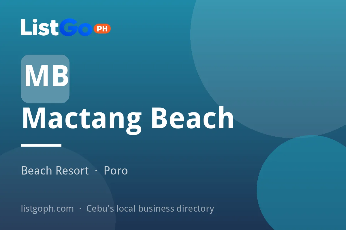 Mactang Beach – Beach Resort in Poro