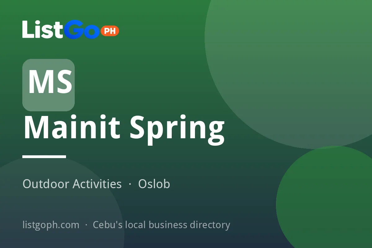 Mainit Spring