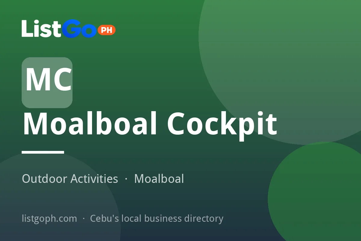 Moalboal Cockpit