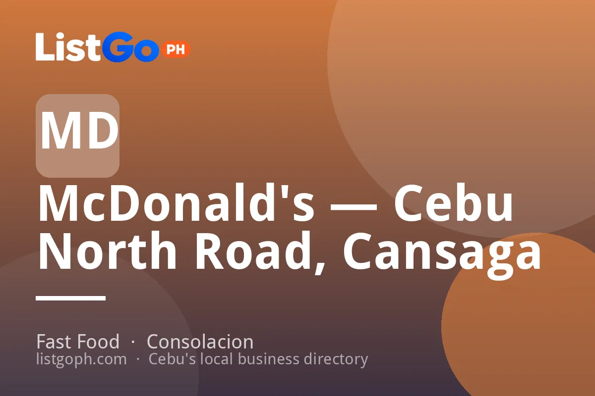 McDonald's — Cebu North Road, Cansaga