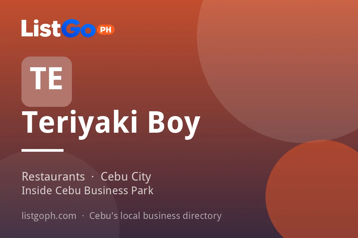 Teriyaki Boy