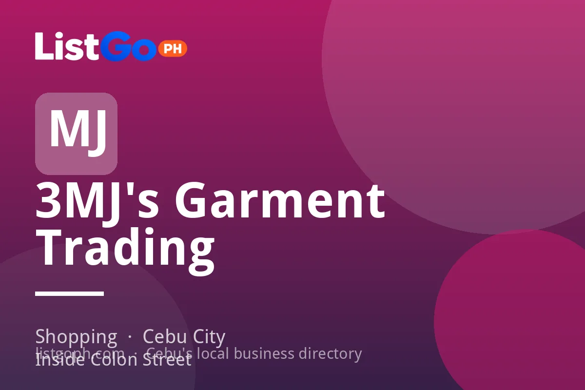 3MJ's Garment Trading