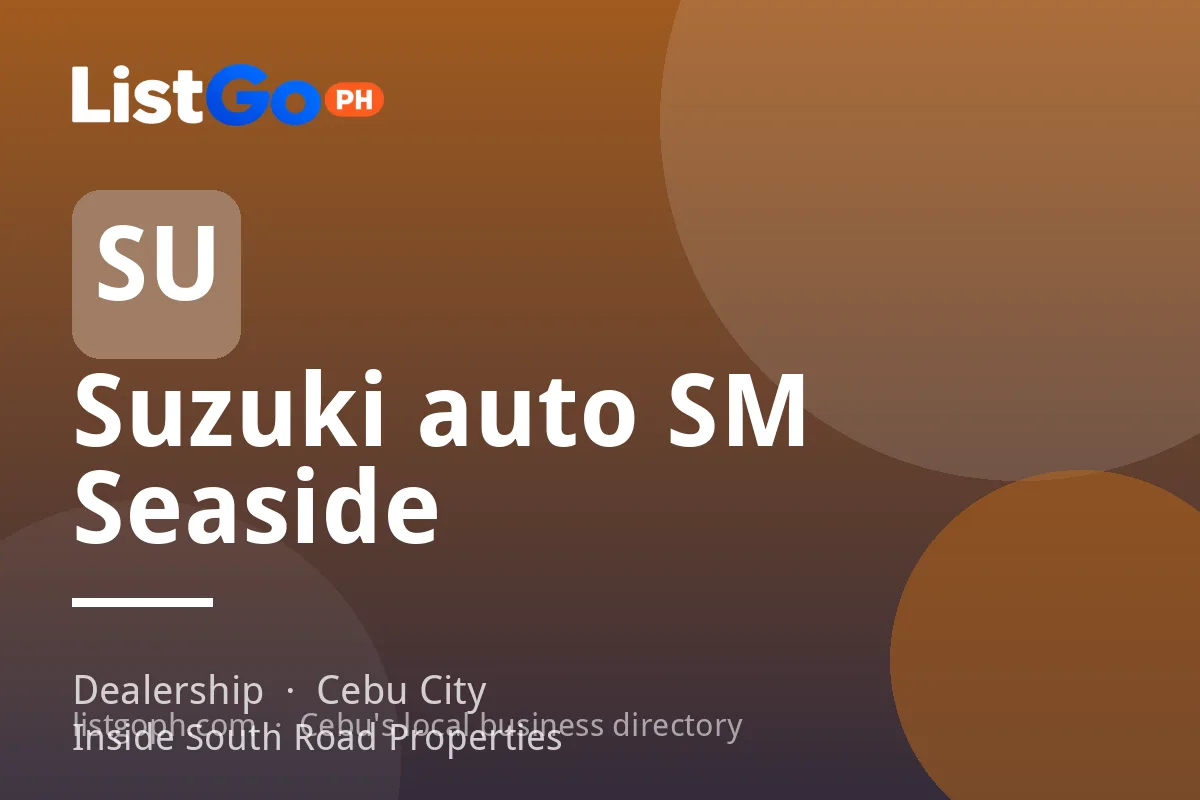 Suzuki auto SM Seaside