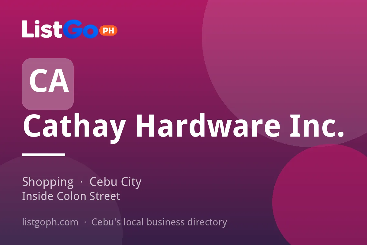 Cathay Hardware Inc.