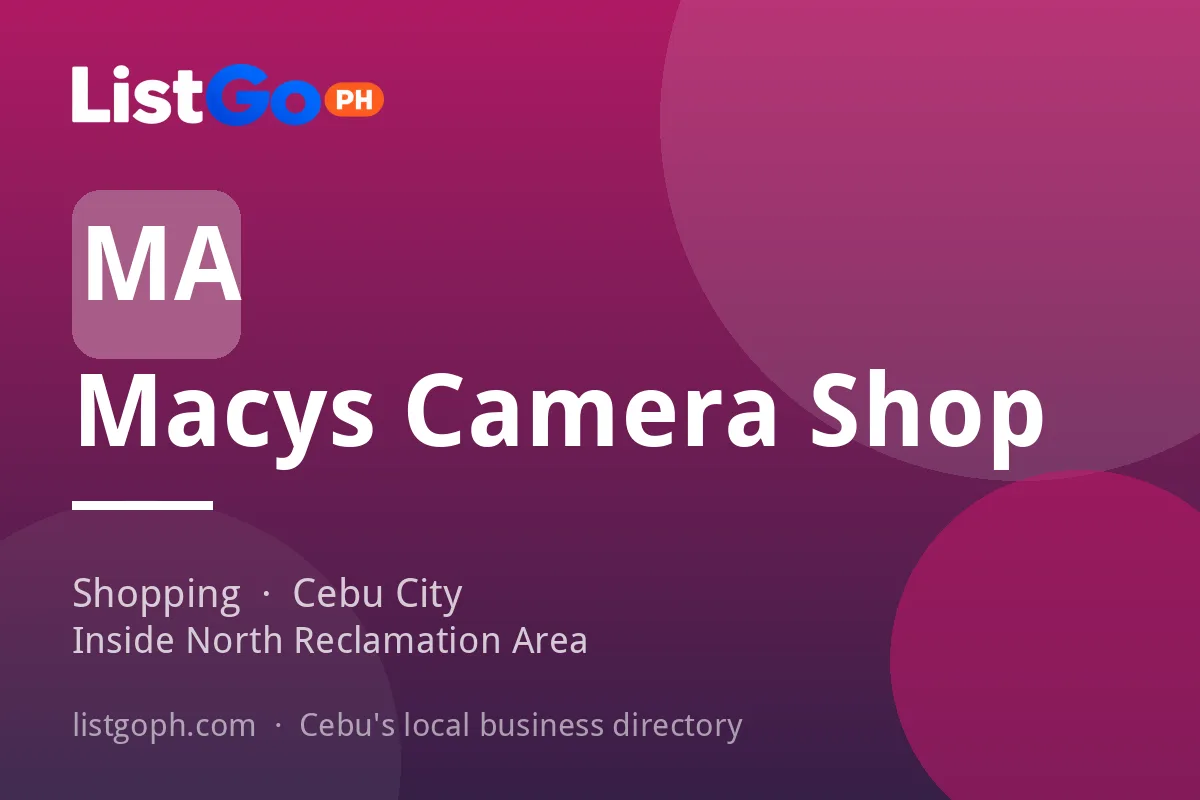 Macys Camera Shop