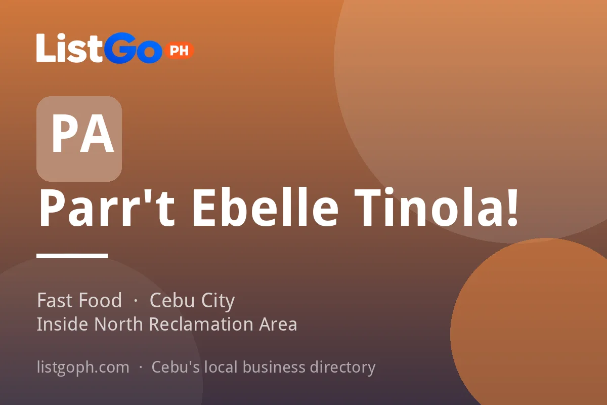 Parr't Ebelle Tinola!