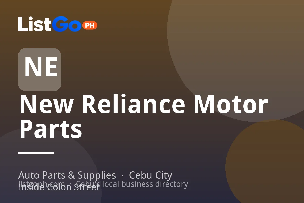 New Reliance Motor Parts