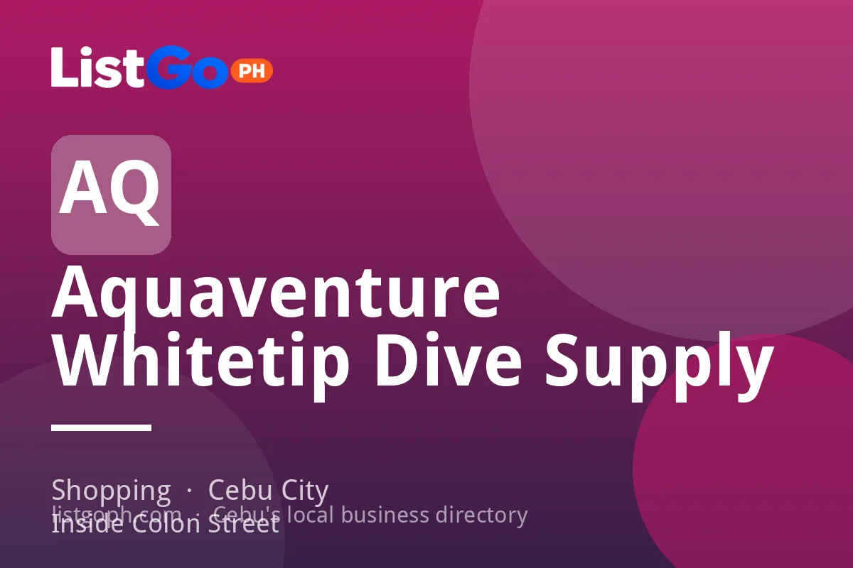 Aquaventure Whitetip Dive Supply