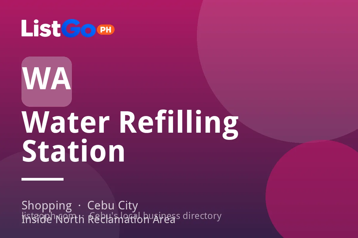 Water Refilling Station