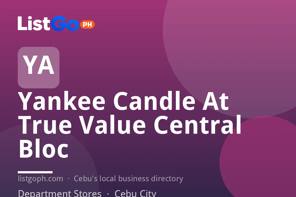 Yankee Candle At True Value Central Bloc