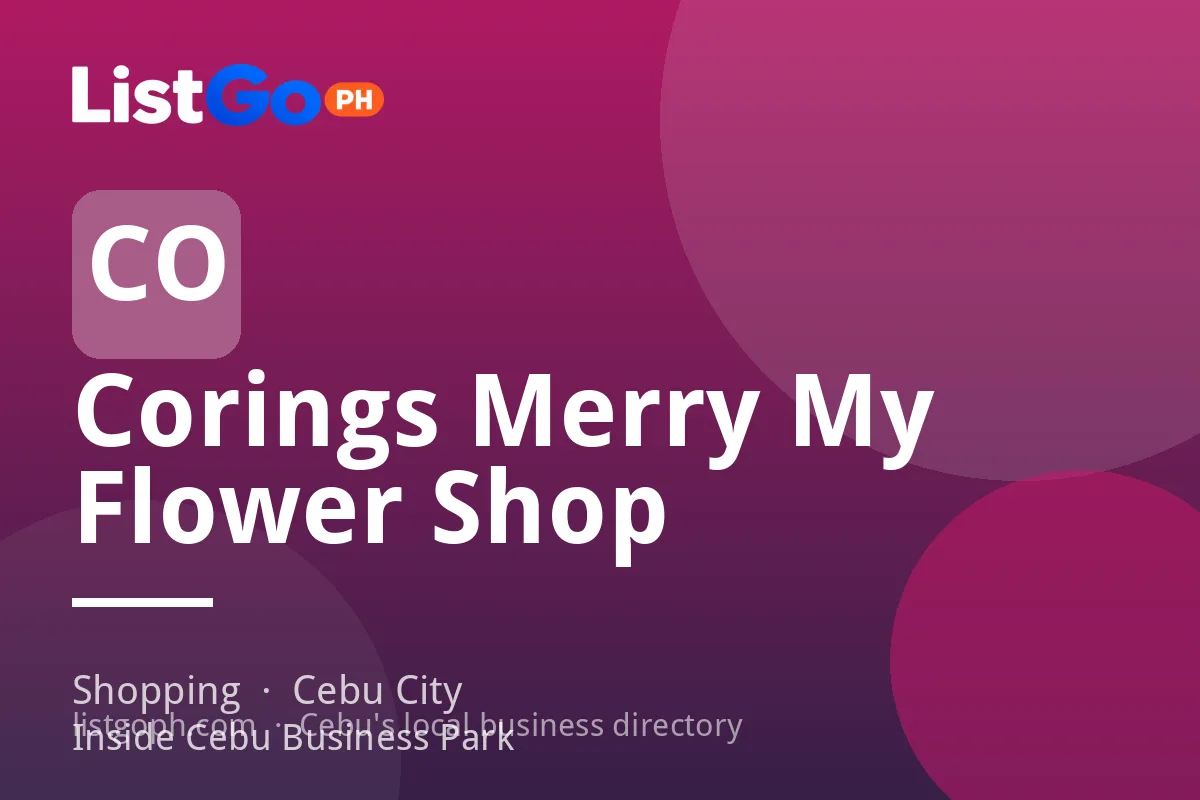 Corings Merry My Flower Shop