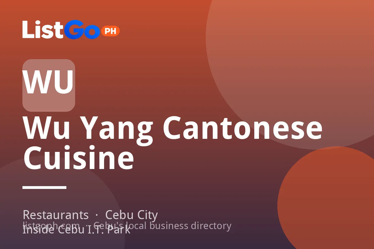 Wu Yang Cantonese Cuisine