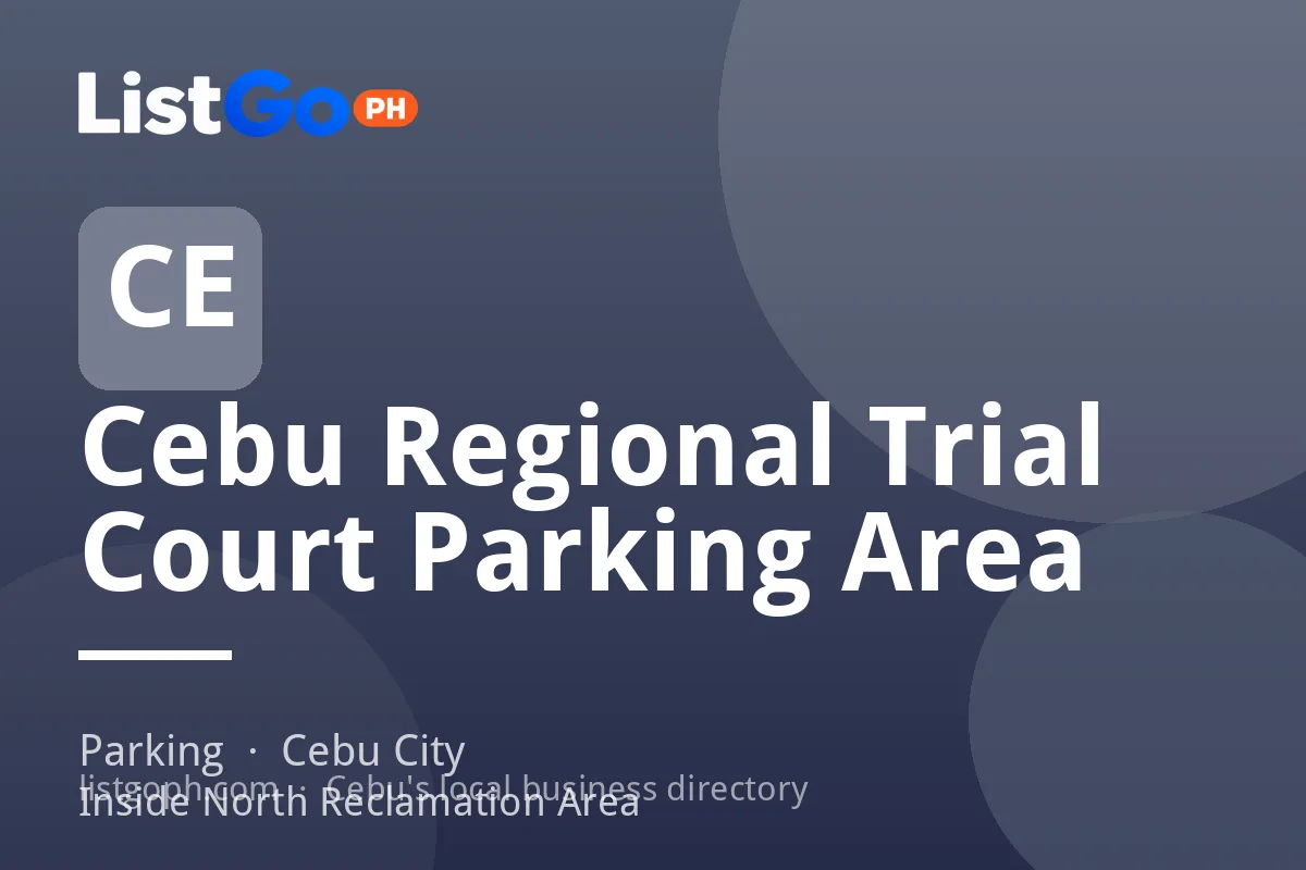 Cebu Regional Trial Court Parking Area