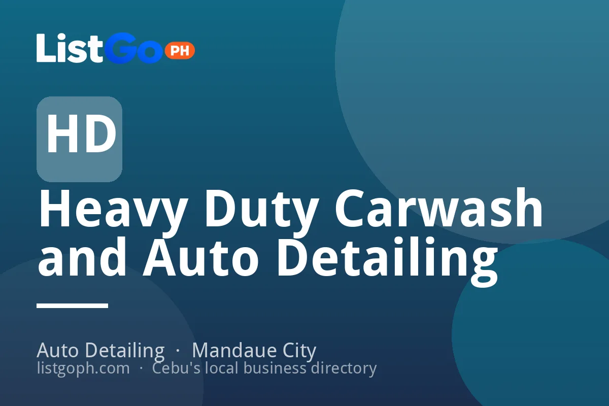 Heavy Duty Carwash and Auto Detailing