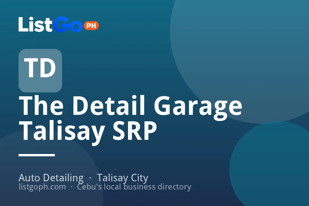 The Detail Garage Talisay SRP