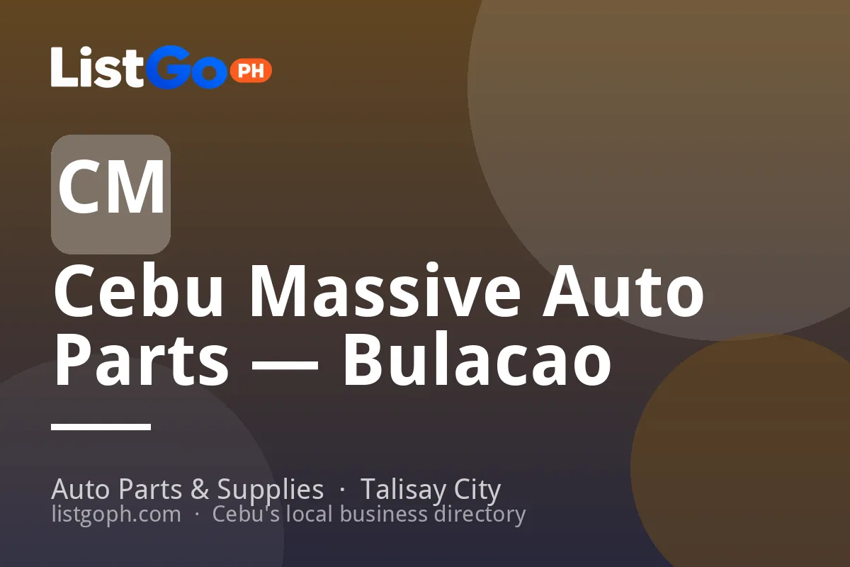 Cebu Massive Auto Parts — Bulacao