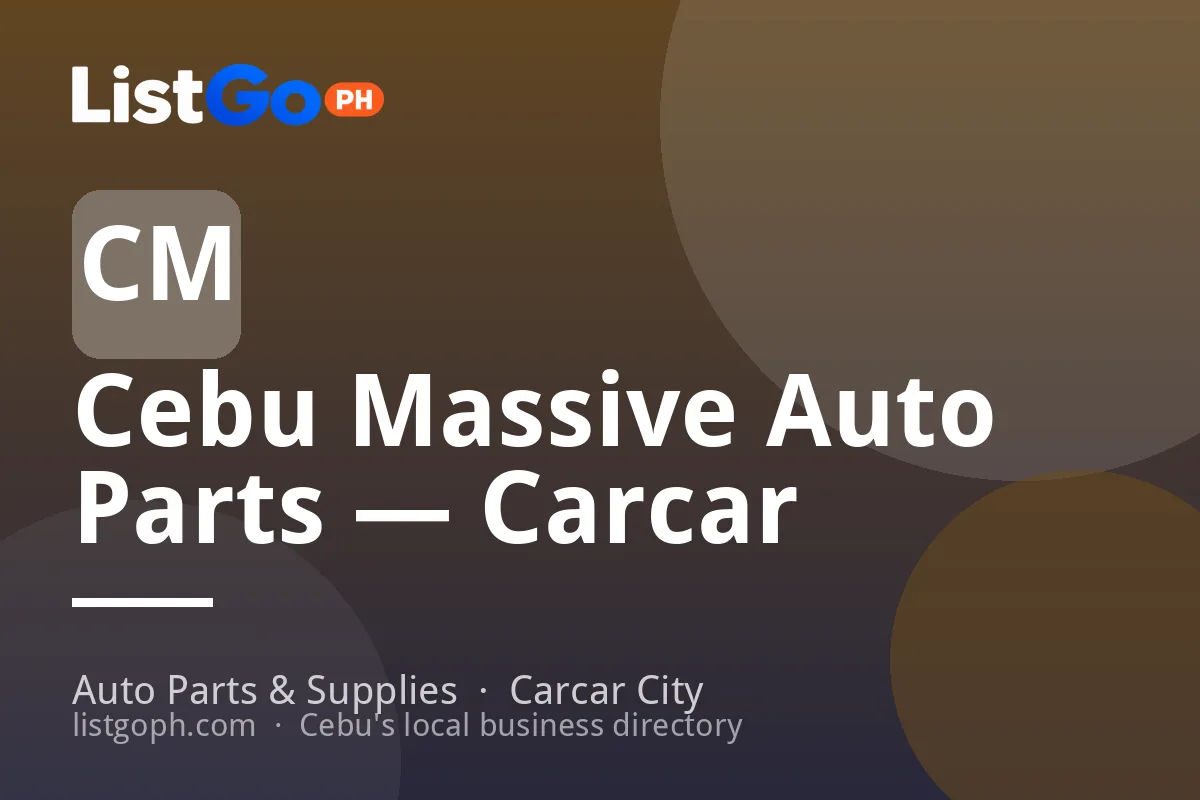 Cebu Massive Auto Parts — Carcar