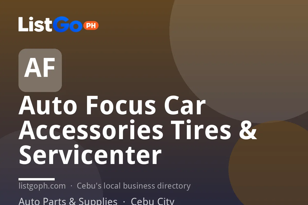 Auto Focus Car Accessories Tires & Servicenter