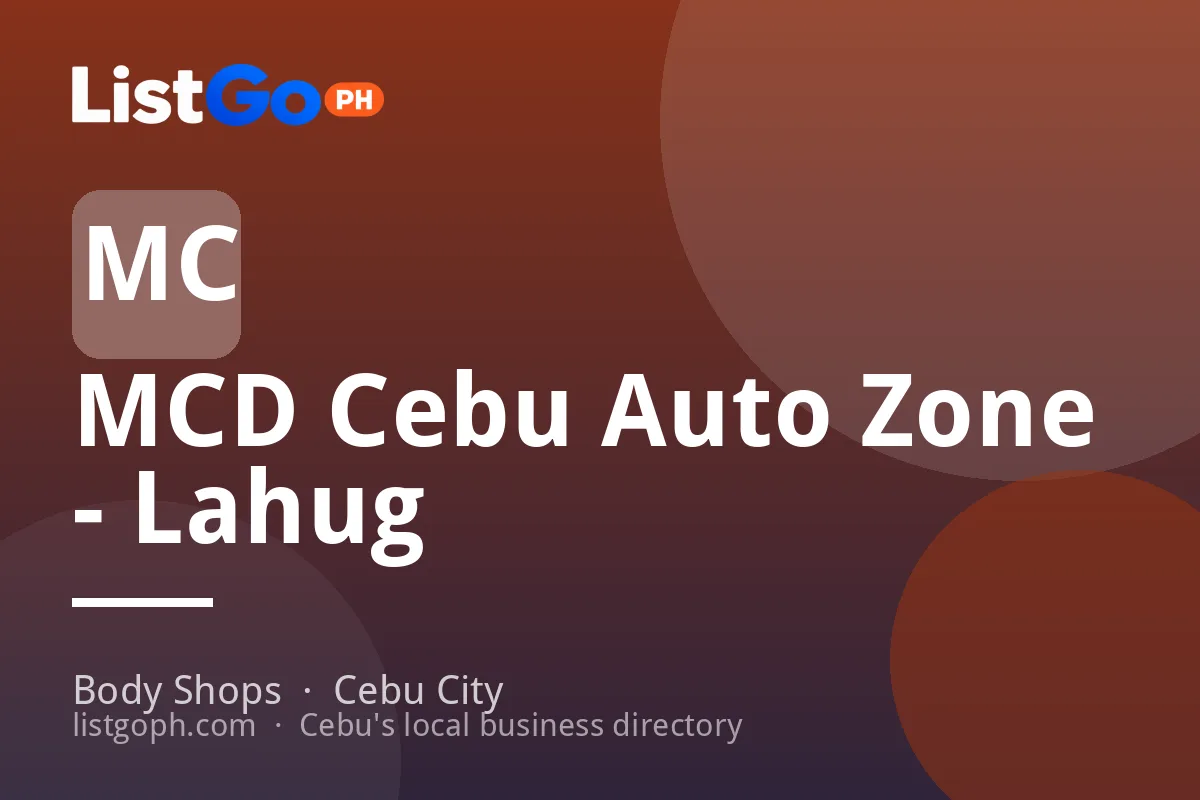MCD Cebu Auto Zone - Lahug