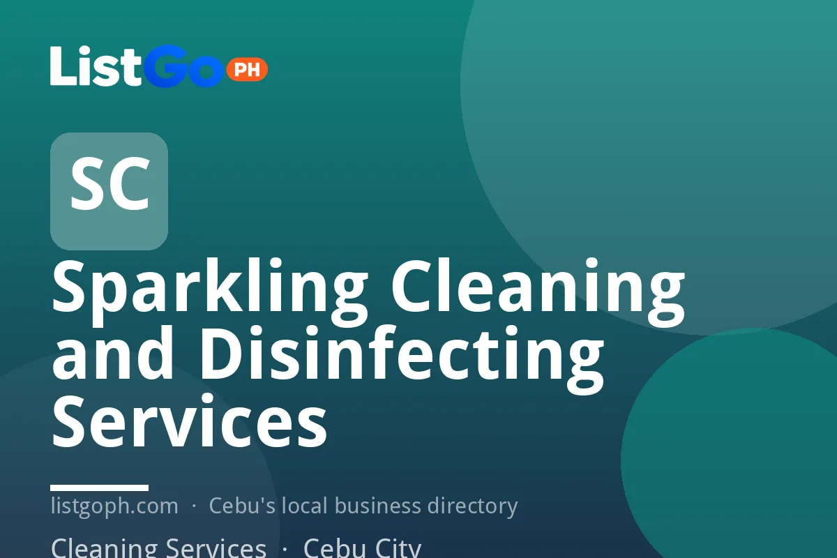 Sparkling Cleaning and Disinfecting Services