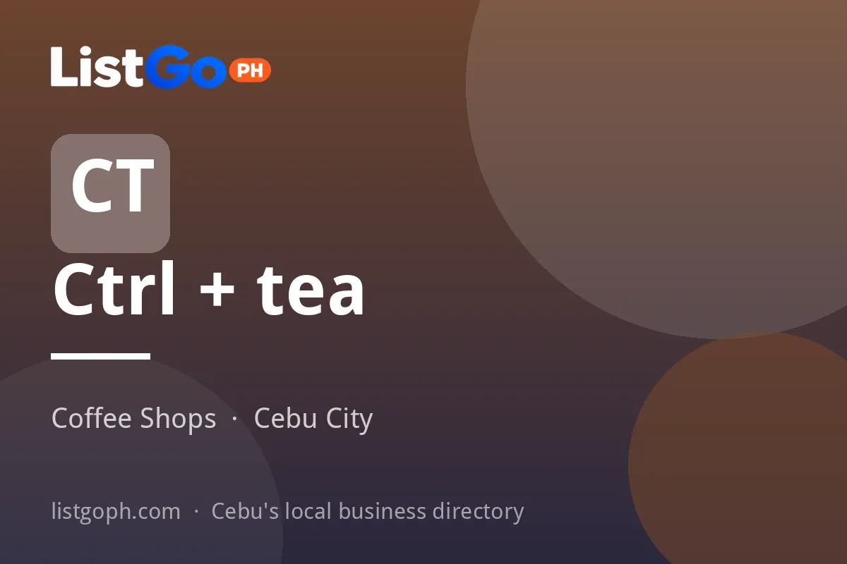 Ctrl + tea