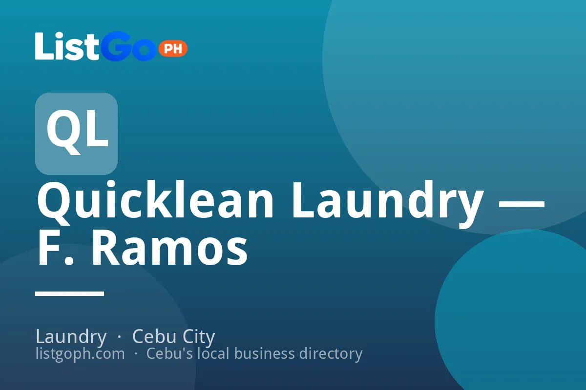 Quicklean Laundry — F. Ramos
