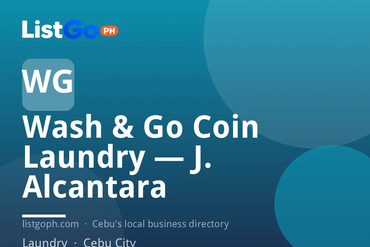 Wash & Go Coin Laundry — J. Alcantara