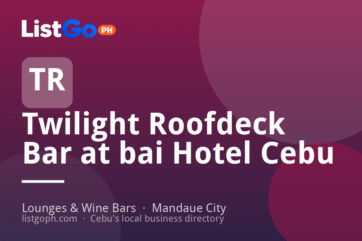 Twilight Roofdeck Bar at bai Hotel Cebu