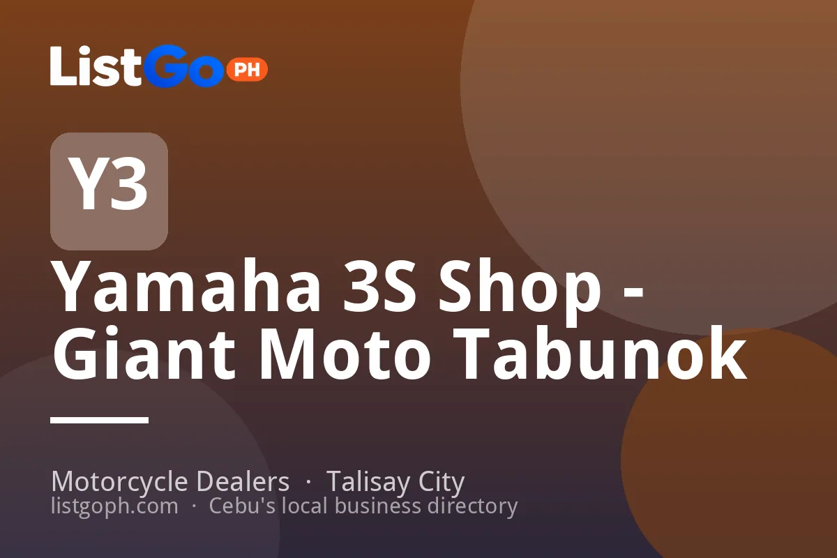 Yamaha 3S Shop - Giant Moto Tabunok