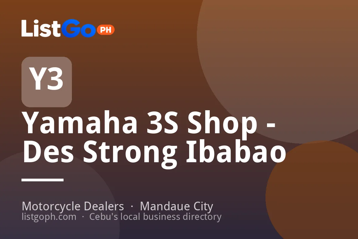Yamaha 3S Shop - Des Strong Ibabao