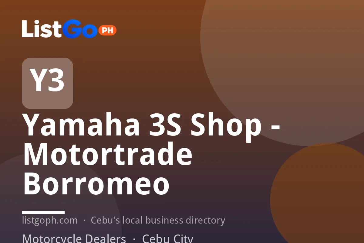 Yamaha 3S Shop - Motortrade Borromeo