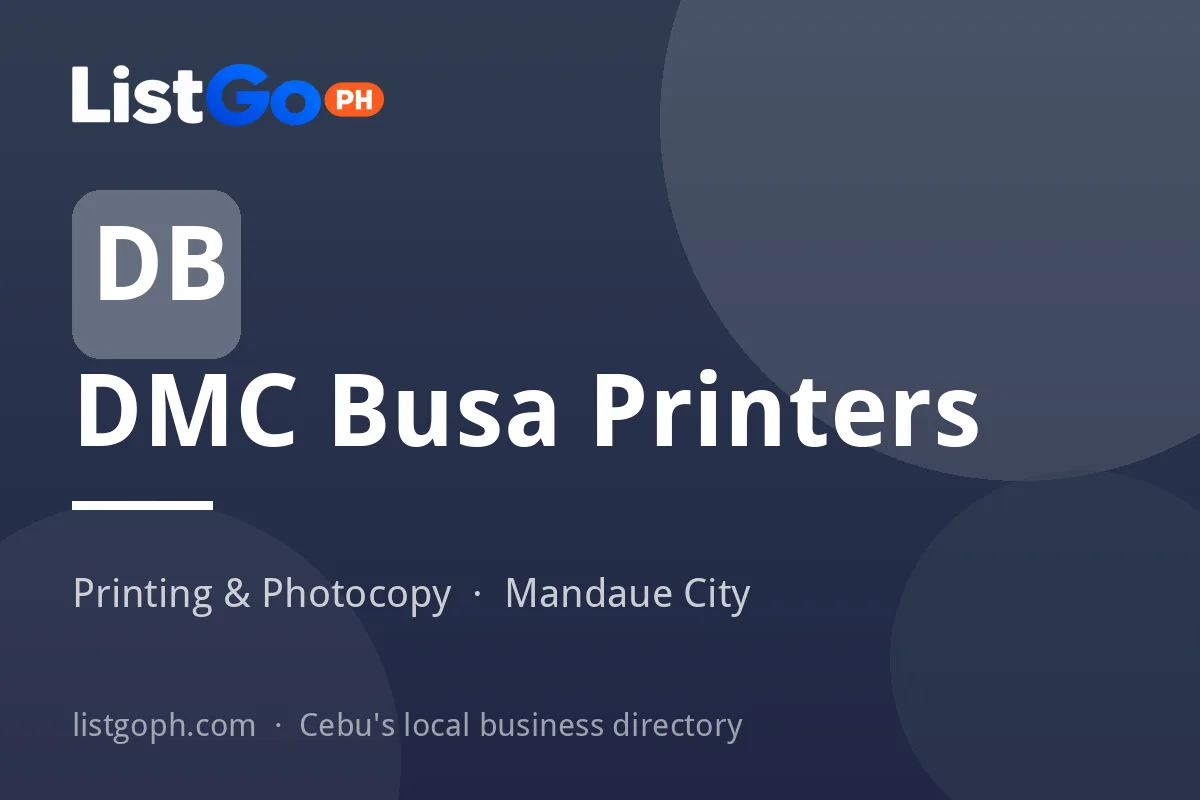 DMC Busa Printers