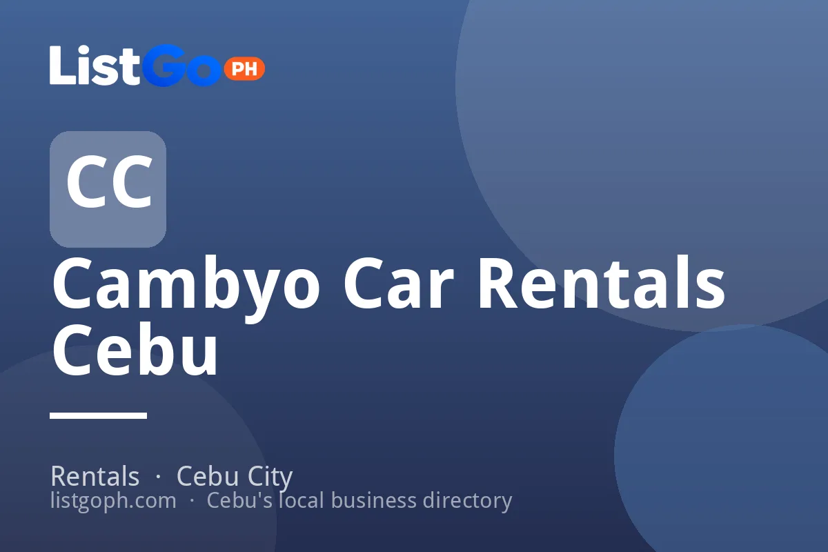 Cambyo Car Rentals Cebu