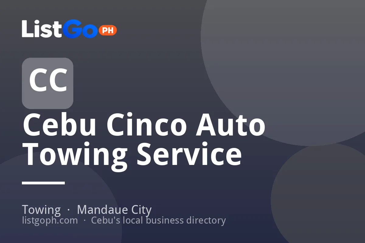 Cebu Cinco Auto Towing Service