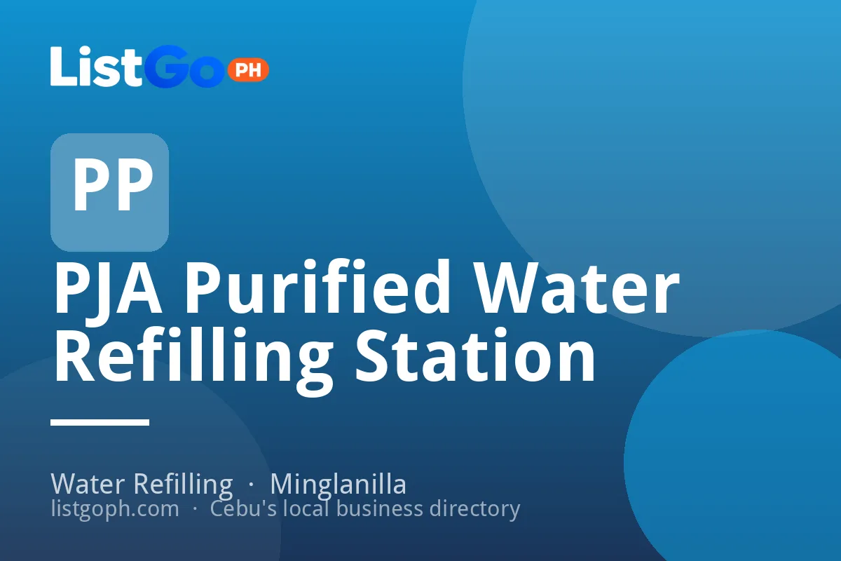 PJA Purified Water Refilling Station